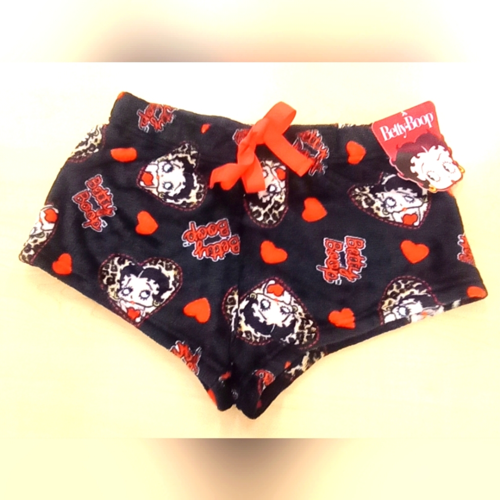 Betty Boop Stretch Velvet Sleep Boy Shorts